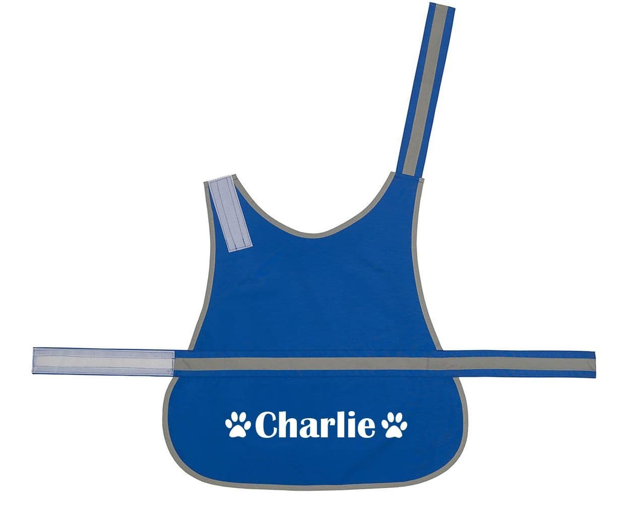 Personalised Name With Paw High Visibility Lightweight Coat