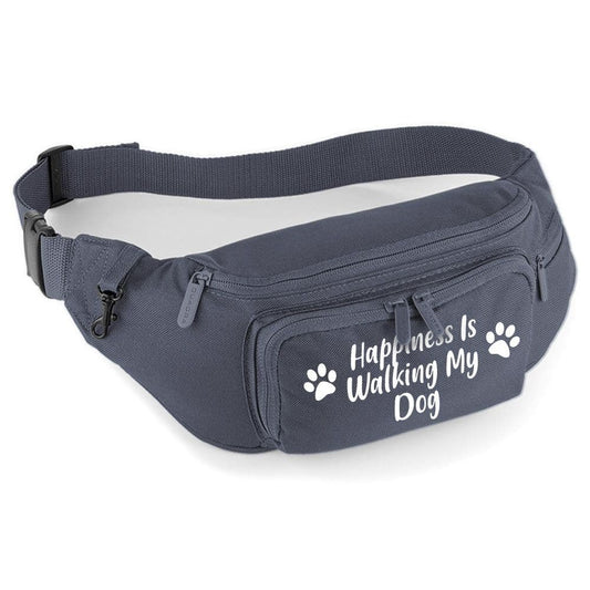 Personalised With Breed 'Happiness Is Walking My' Training Waist Bag