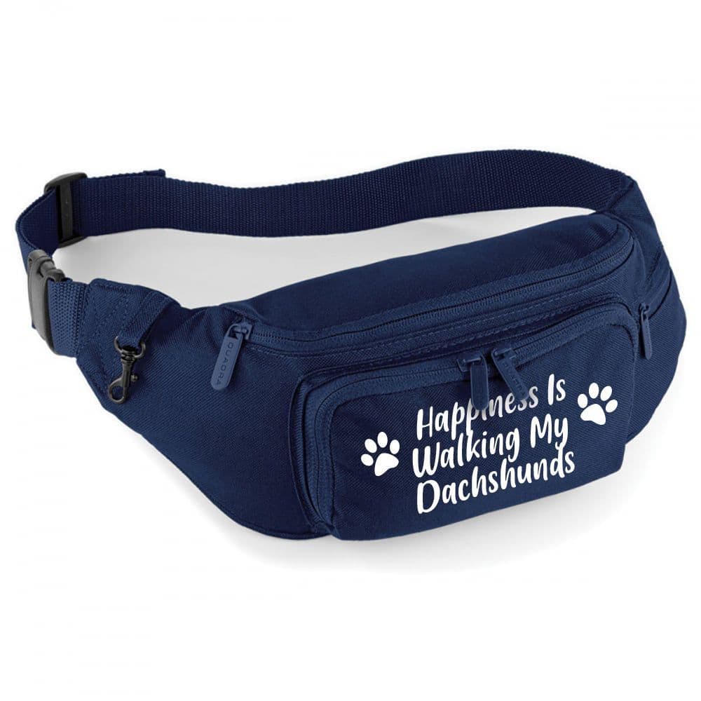Personalised With Breed 'Happiness Is Walking My' Training Waist Bag