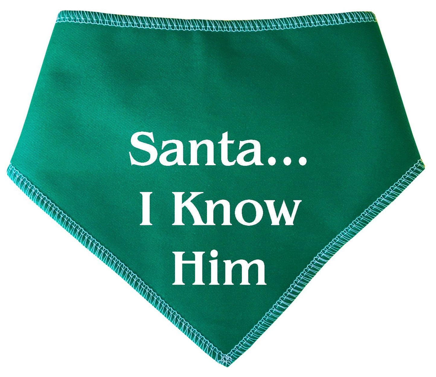 'Santa... I Know Him' Elf Christmas Dog Bandana