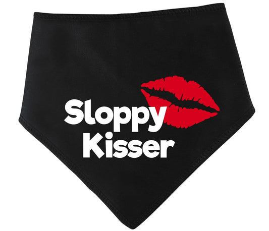 'Sloppy Kisser' Valentine's Day Dog Bandana
