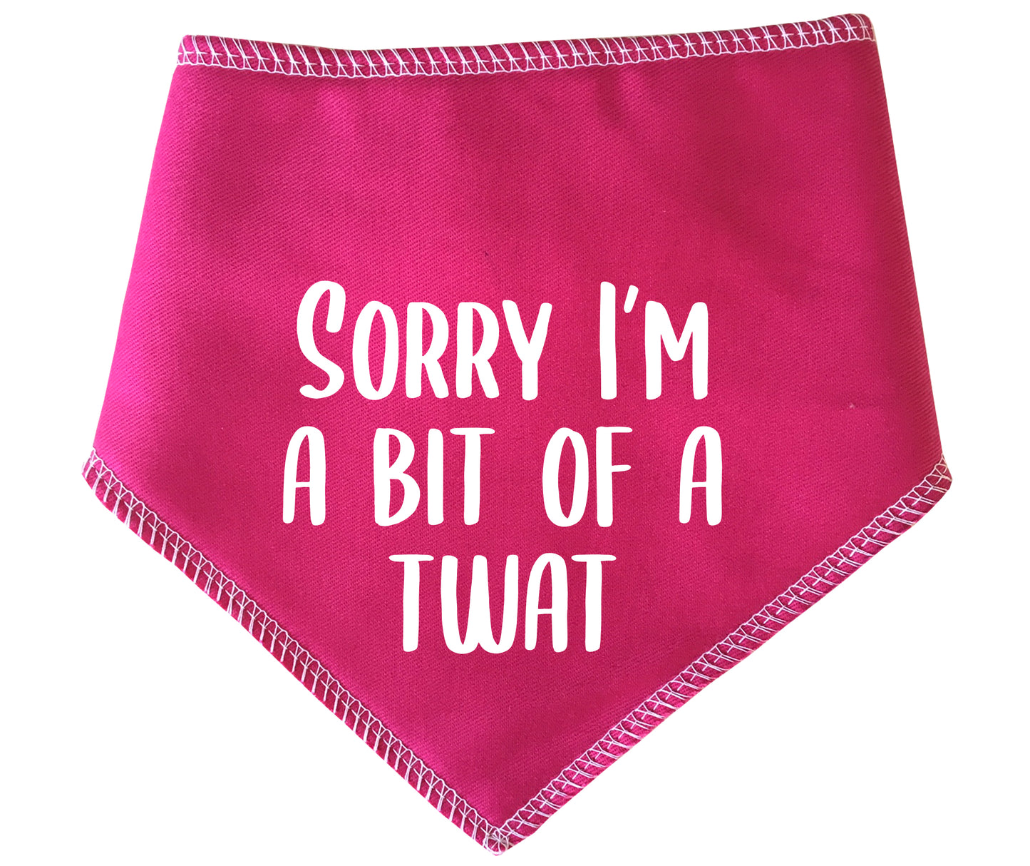 Sorry I'm A Bit Of A Twat Dog Bandana