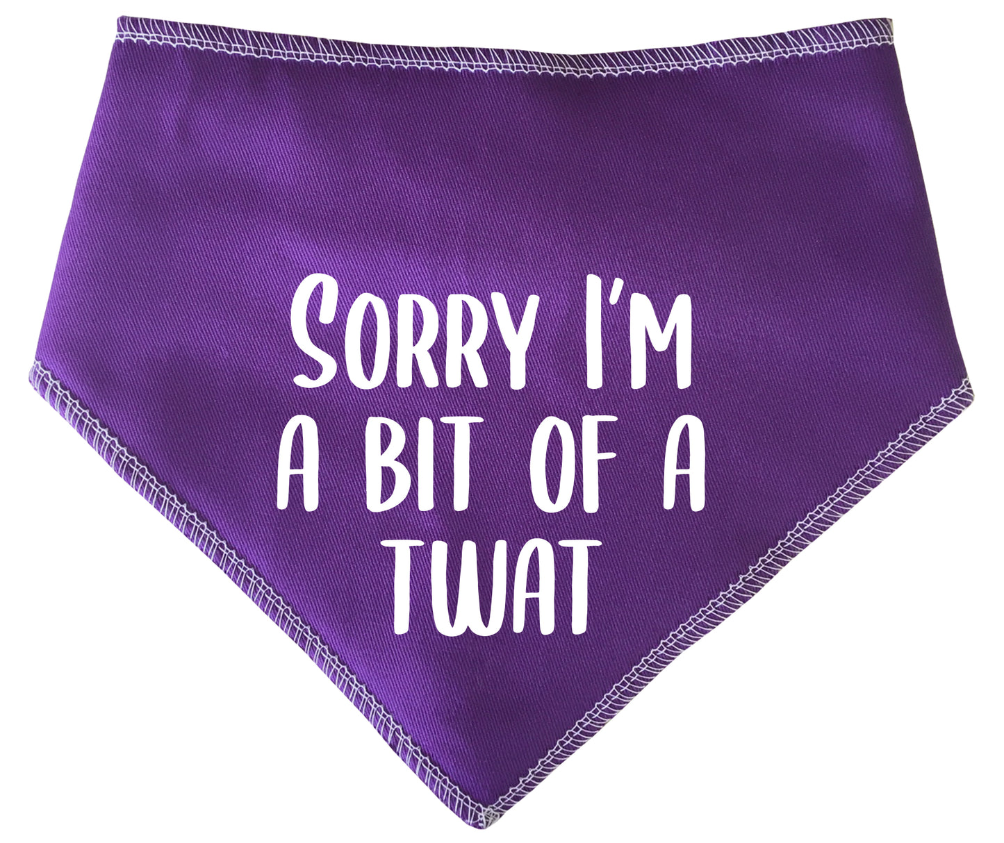 Sorry I'm A Bit Of A Twat Dog Bandana