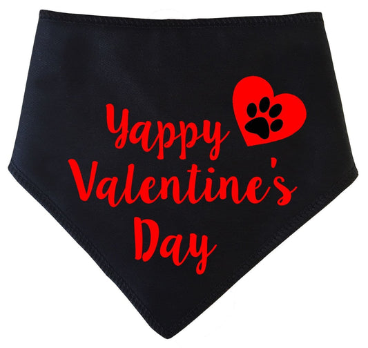 'Yappy Valentine's Day' Valentine's Day Dog Bandana