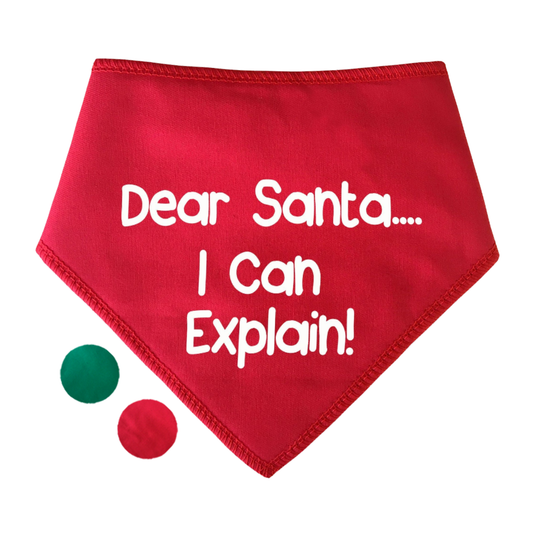 Dear Santa I Can Explain! Dog Bandana