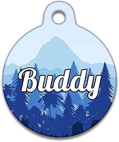 Mountain Blue Fir Forest - Pet ID Tag