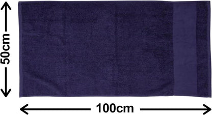 Navy Blue Fishing Towel Personalised Printed Towel - Any Name or Wording