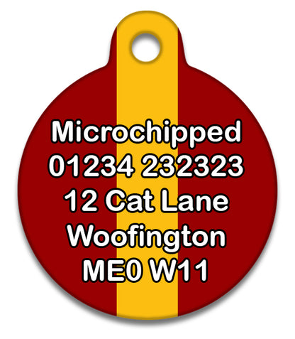 Griffinpaw Tie Colours - Pet ID Tag