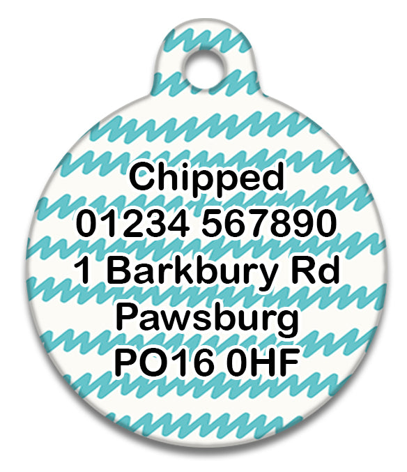 Village Idiot Zig Zag - Pet ID Tag