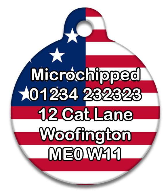 America USA - Pet ID Tag