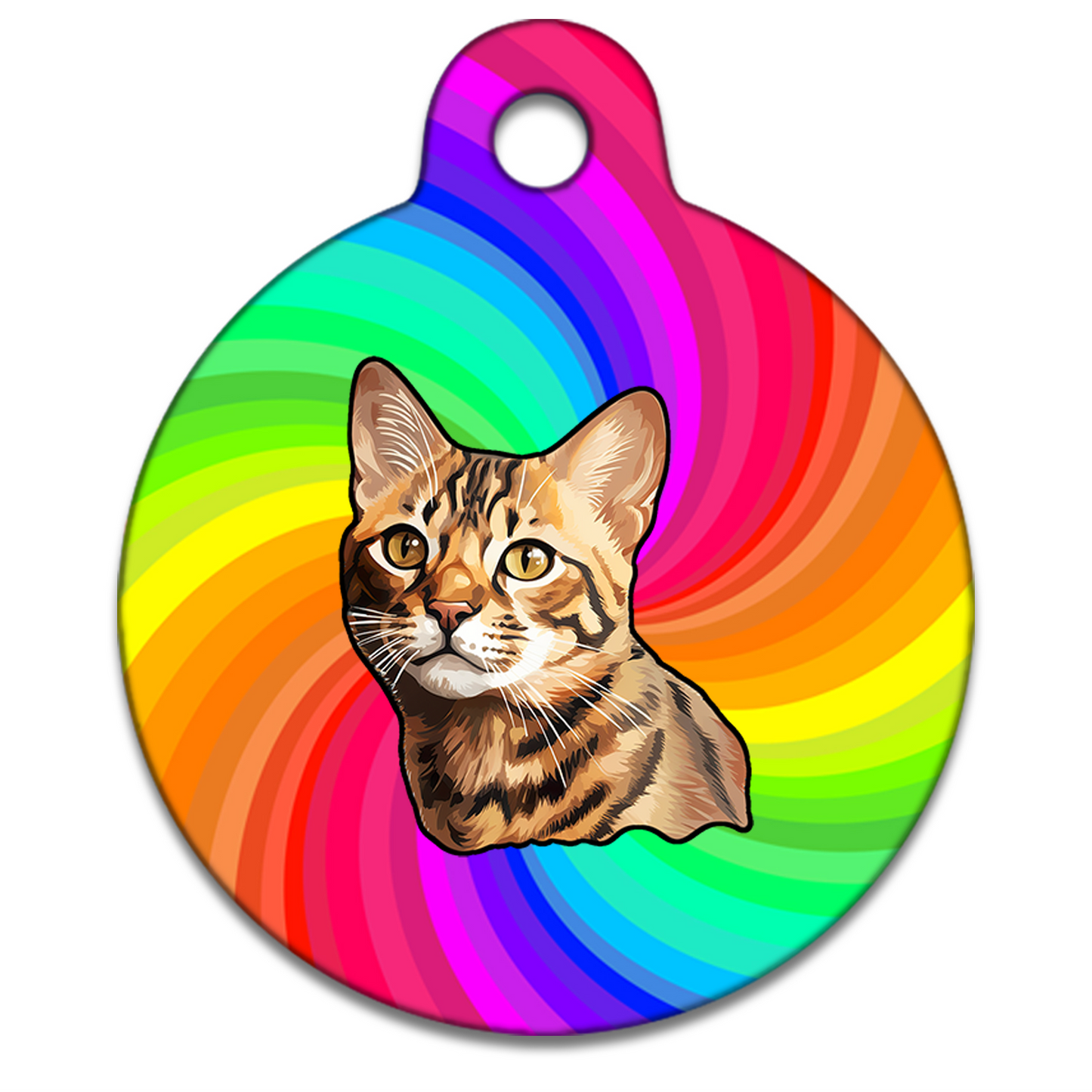 25mm Diameter Small Size - Bengal Cat