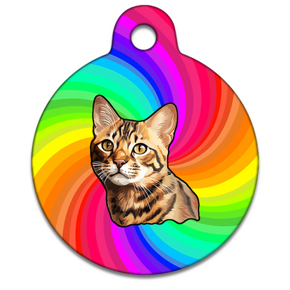 25mm Diameter Small Size - Bengal Cat
