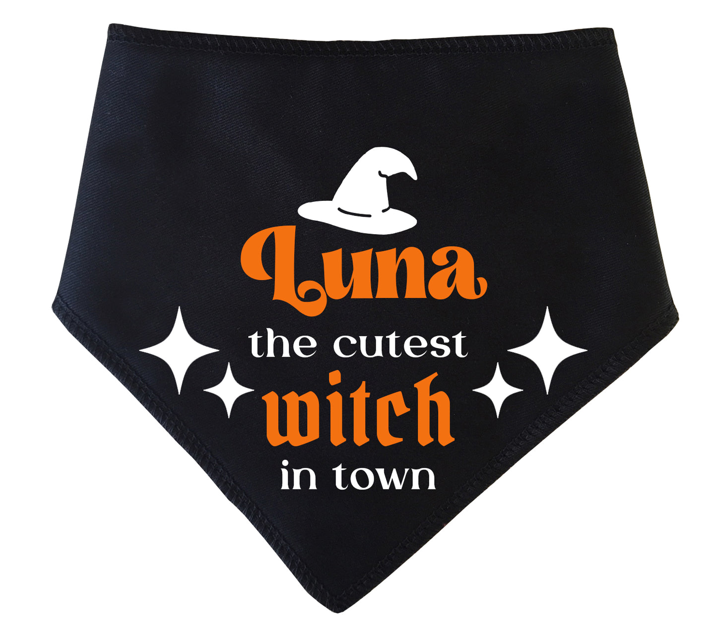 Cutest Witch In Town Personalised Dog Bandana