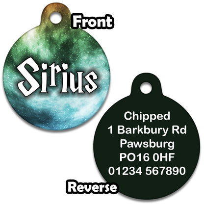 Wizard Spell Green Mist  Pet ID Tag