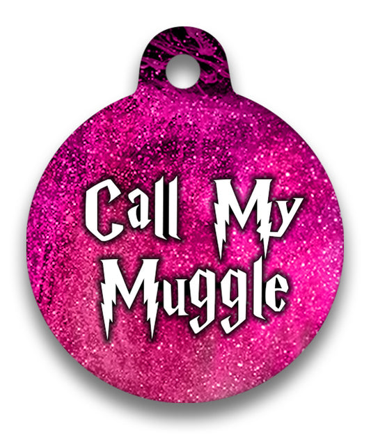 Call My Muggle Pink - Pet ID Tag