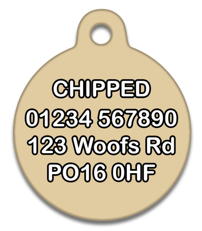 Copy of Sunburst VW Dub Red Campervan - Pet ID Tag