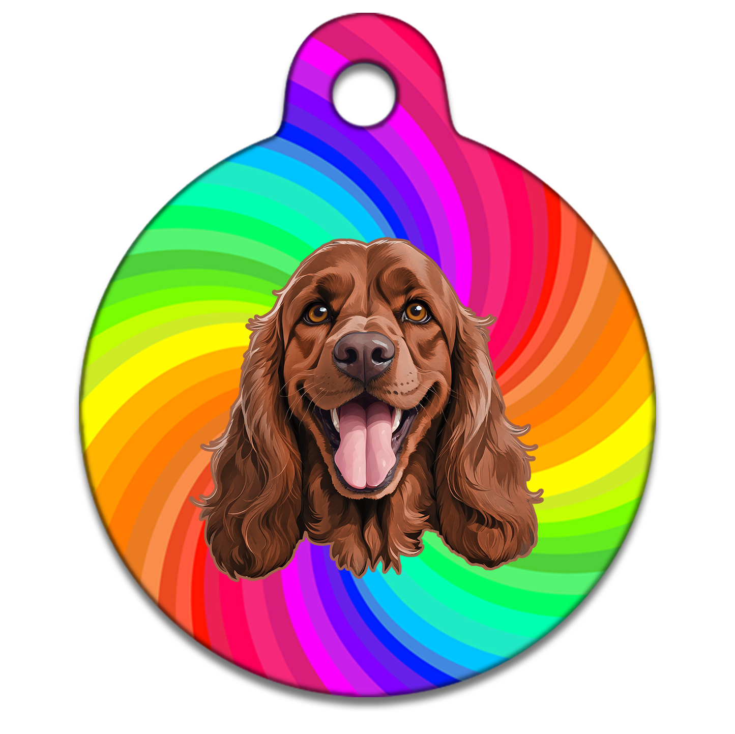 25mm Diameter Small Size - Spaniel Design