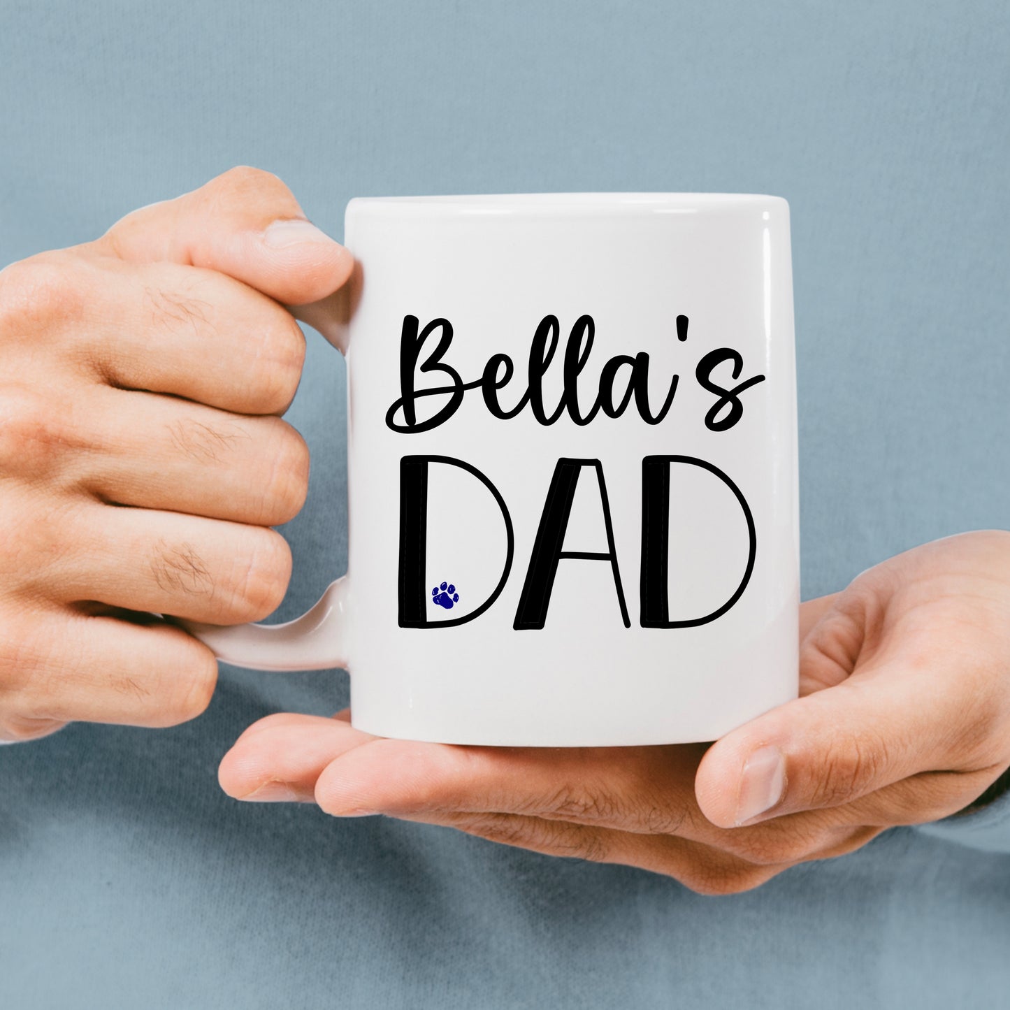 Dog Dad Mug Any Name & Custom Photo