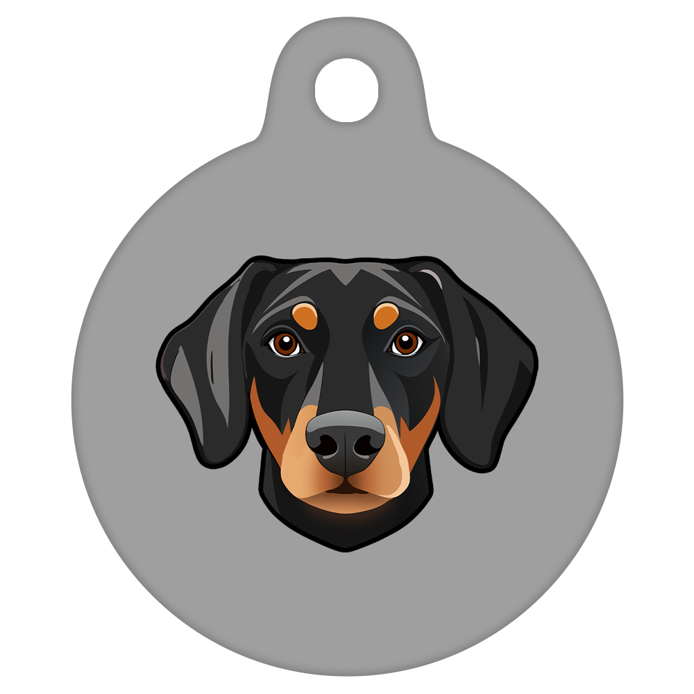 19mm Diameter Tiny Size - Doberman
