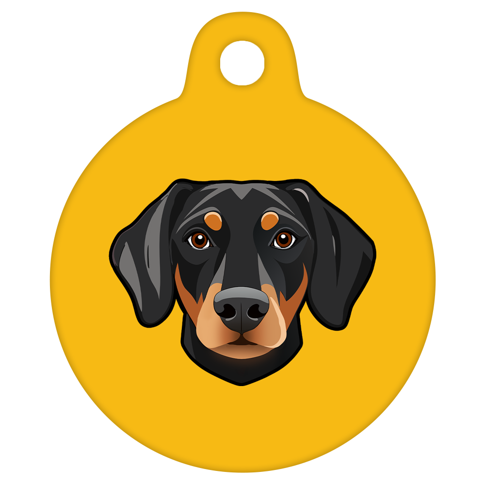 19mm Diameter Tiny Size - Doberman