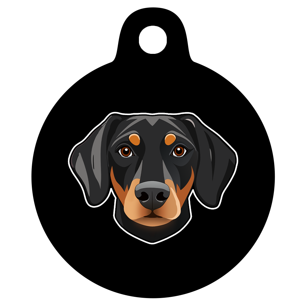 19mm Diameter Tiny Size - Doberman