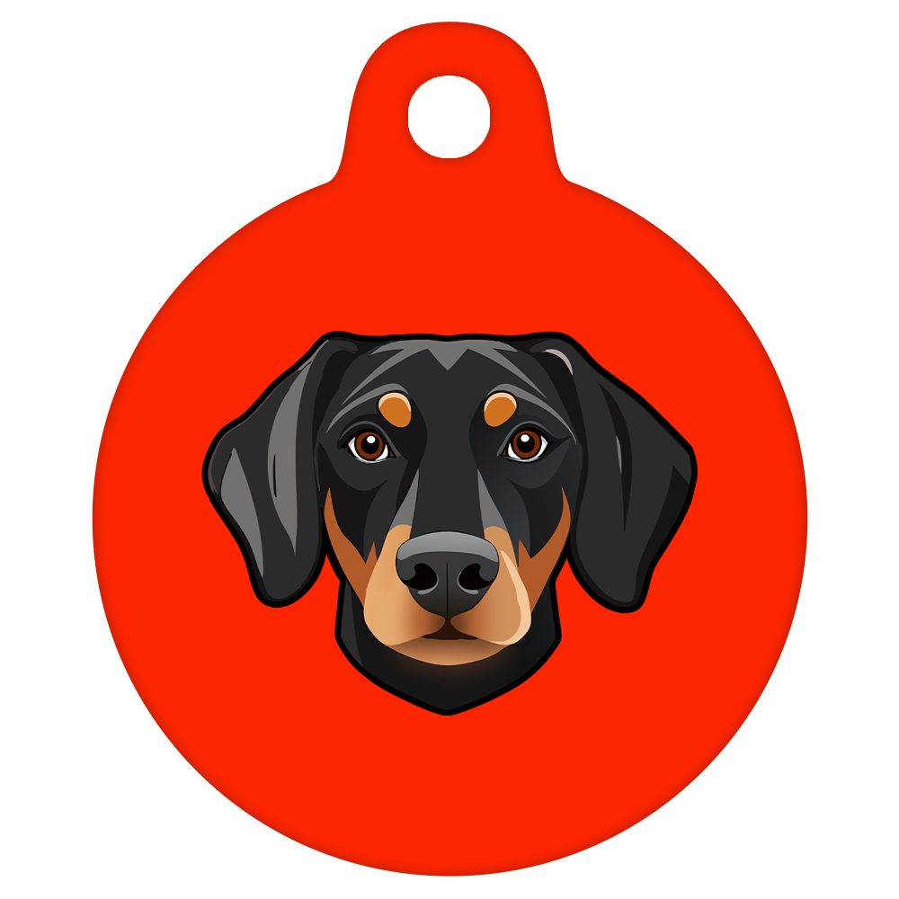 19mm Diameter Tiny Size - Doberman