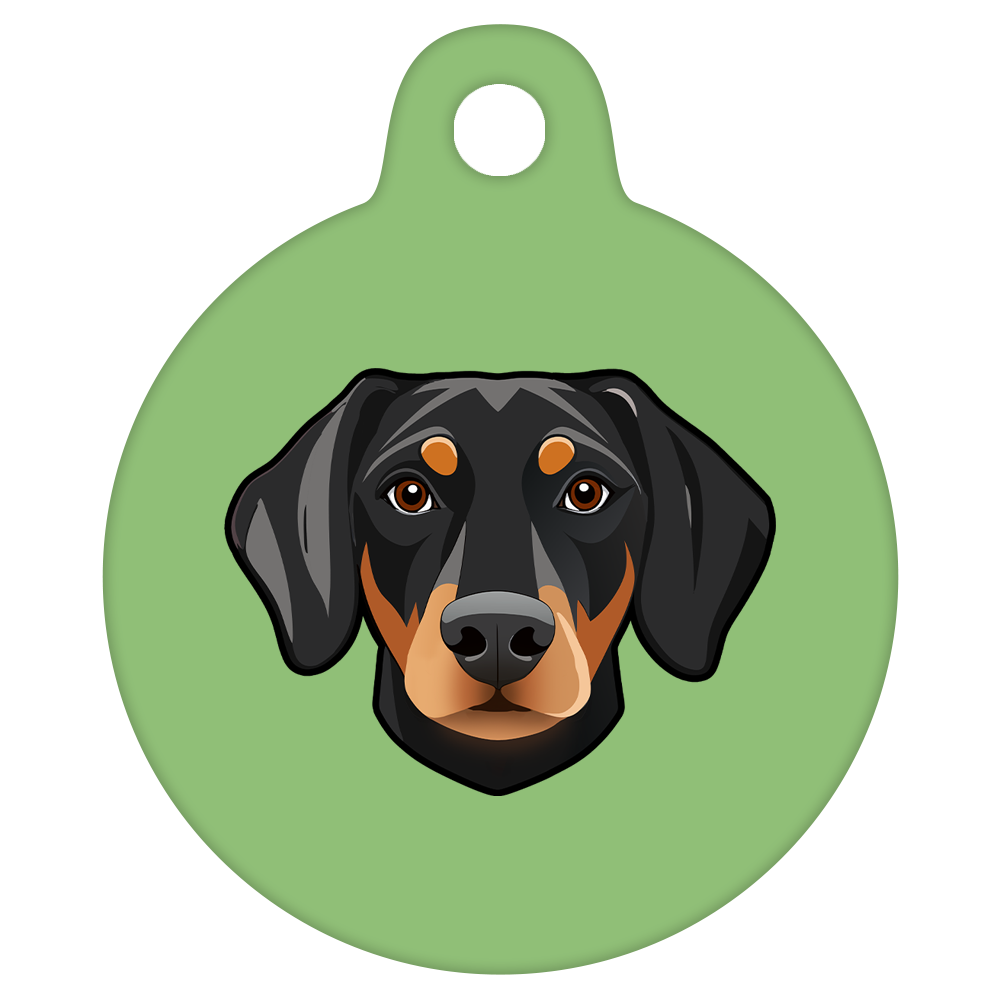 19mm Diameter Tiny Size - Doberman