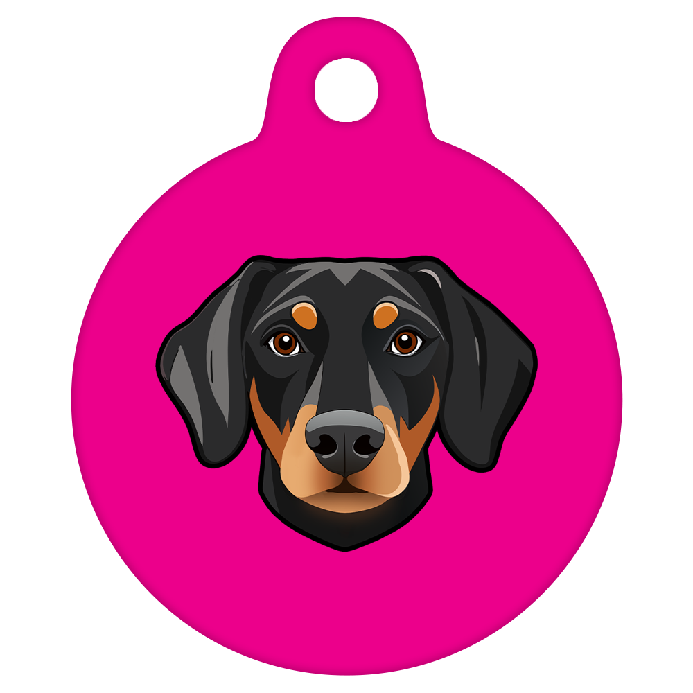 19mm Diameter Tiny Size - Doberman