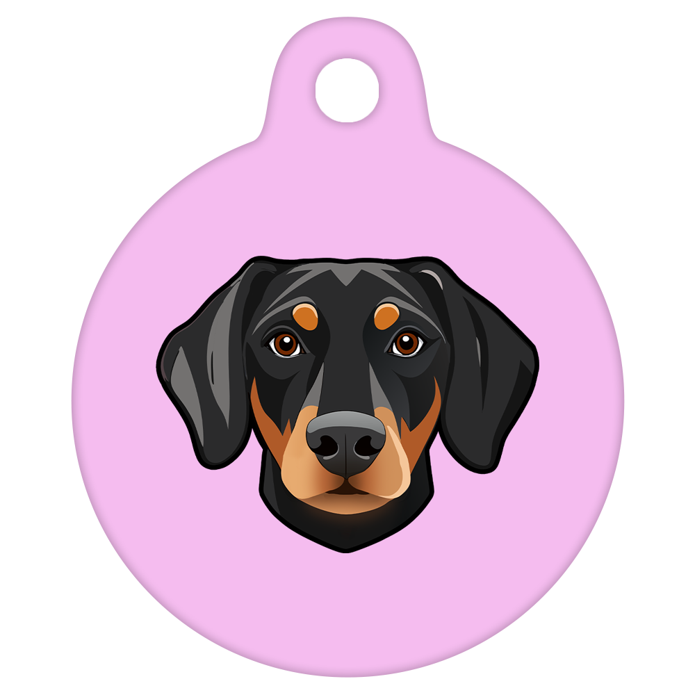 19mm Diameter Tiny Size - Doberman