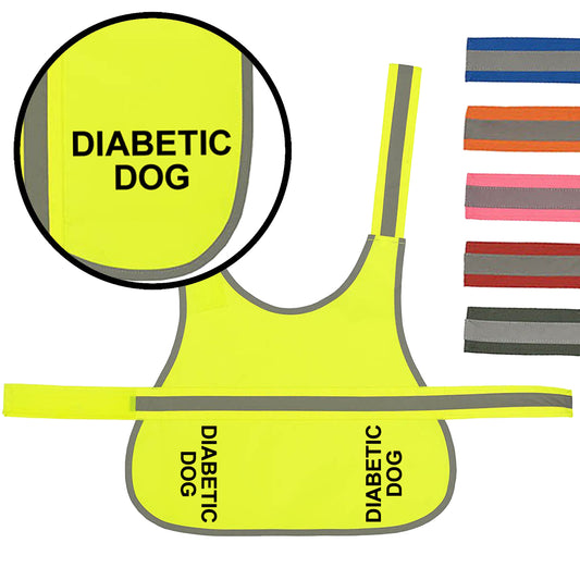 'Diabetic Dog' High Visibility Lightweight Coat
