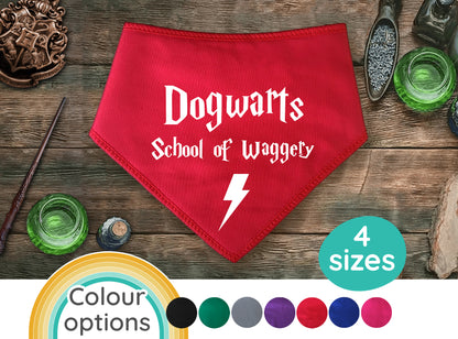 Dogwarts School of Waggery Dog Bandana