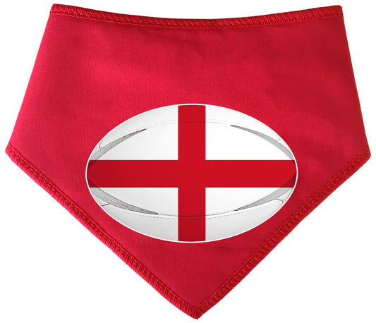 England Rugby Ball St George's Flag Red Dog Bandana