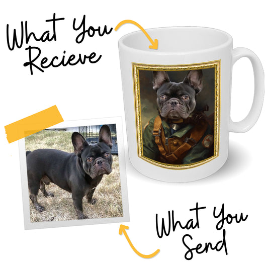 Pilot Personalised Pet Portrait Mug - Add Your Own Photo