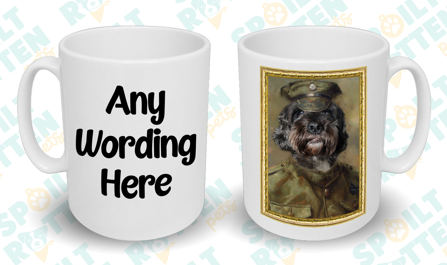 Soldier Personalised Pet Portrait Mug - Add Your Own Photo