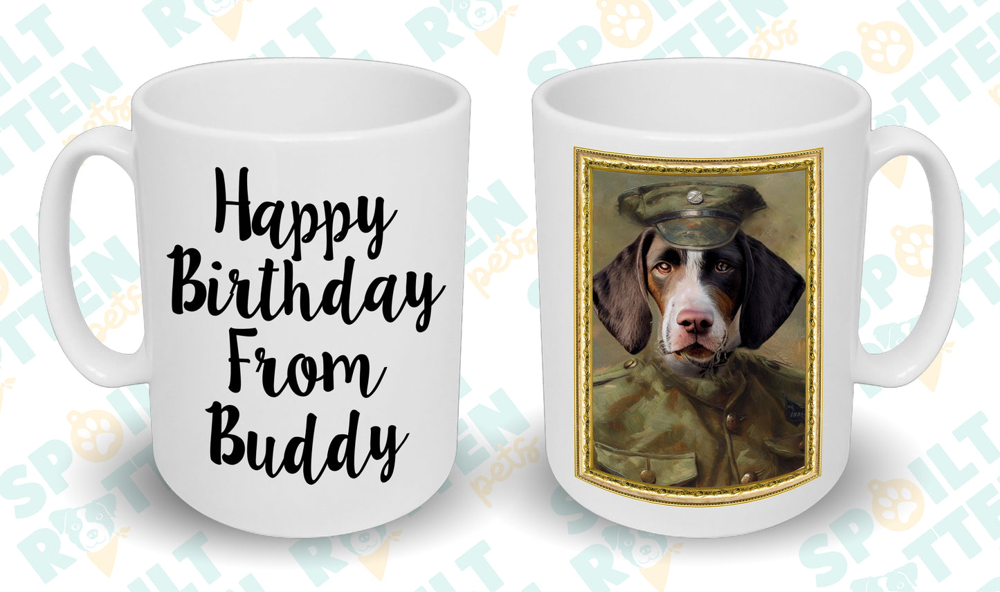 Soldier Personalised Pet Portrait Mug - Add Your Own Photo