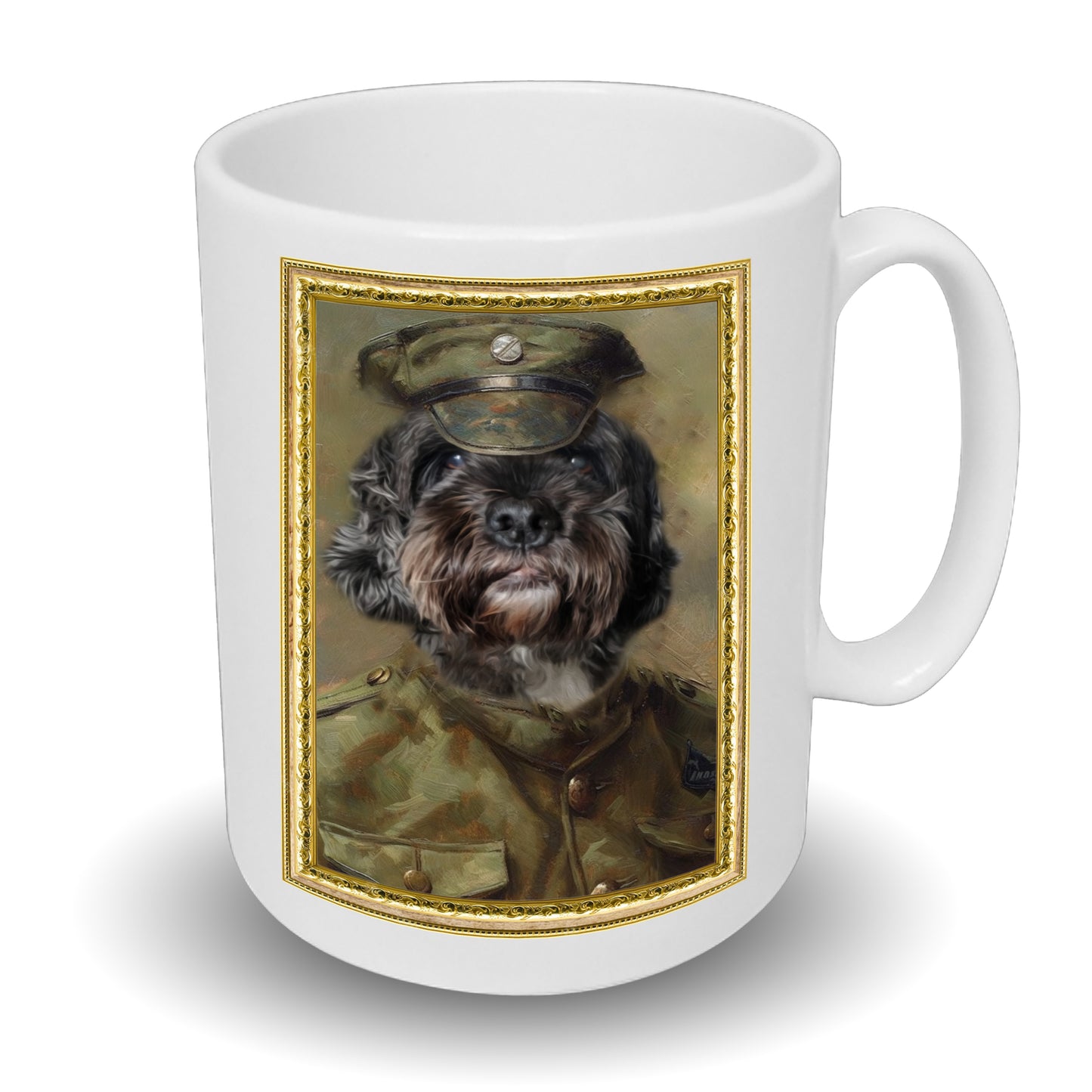 Soldier Personalised Pet Portrait Mug - Add Your Own Photo