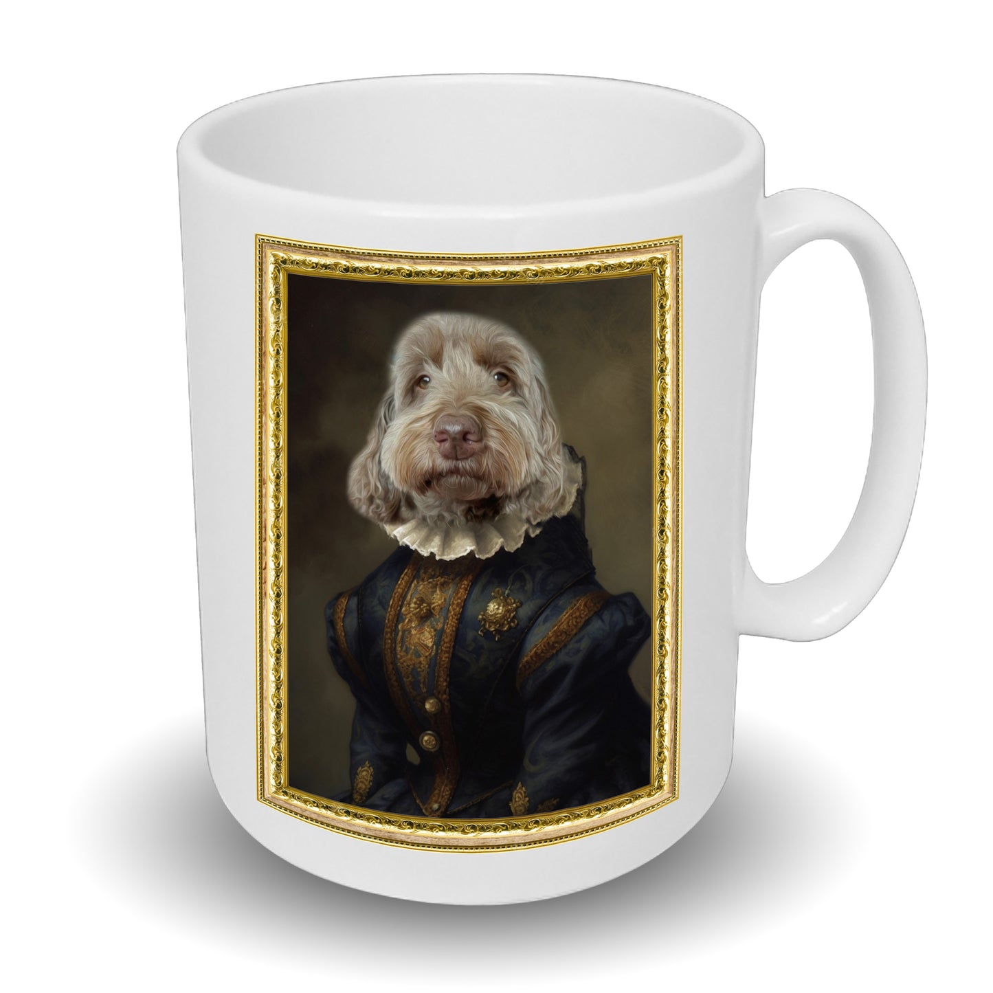 Elizabethan Royalty Custom Pet Portrait Mug - Add Your Own Photo