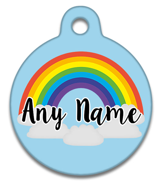 Rainbow Cloud - Pet ID Tag
