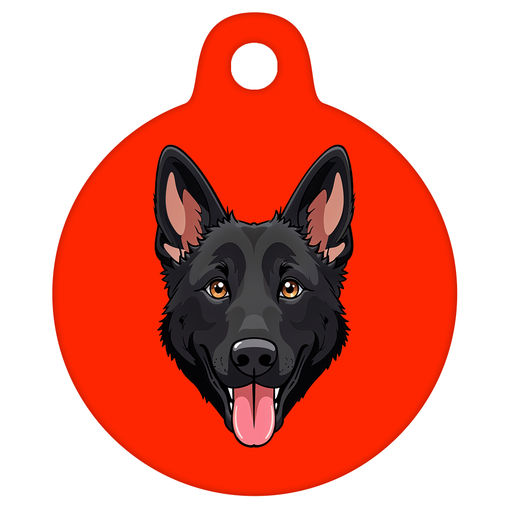 31mm Diameter Medium Size - German Shepherd Dog