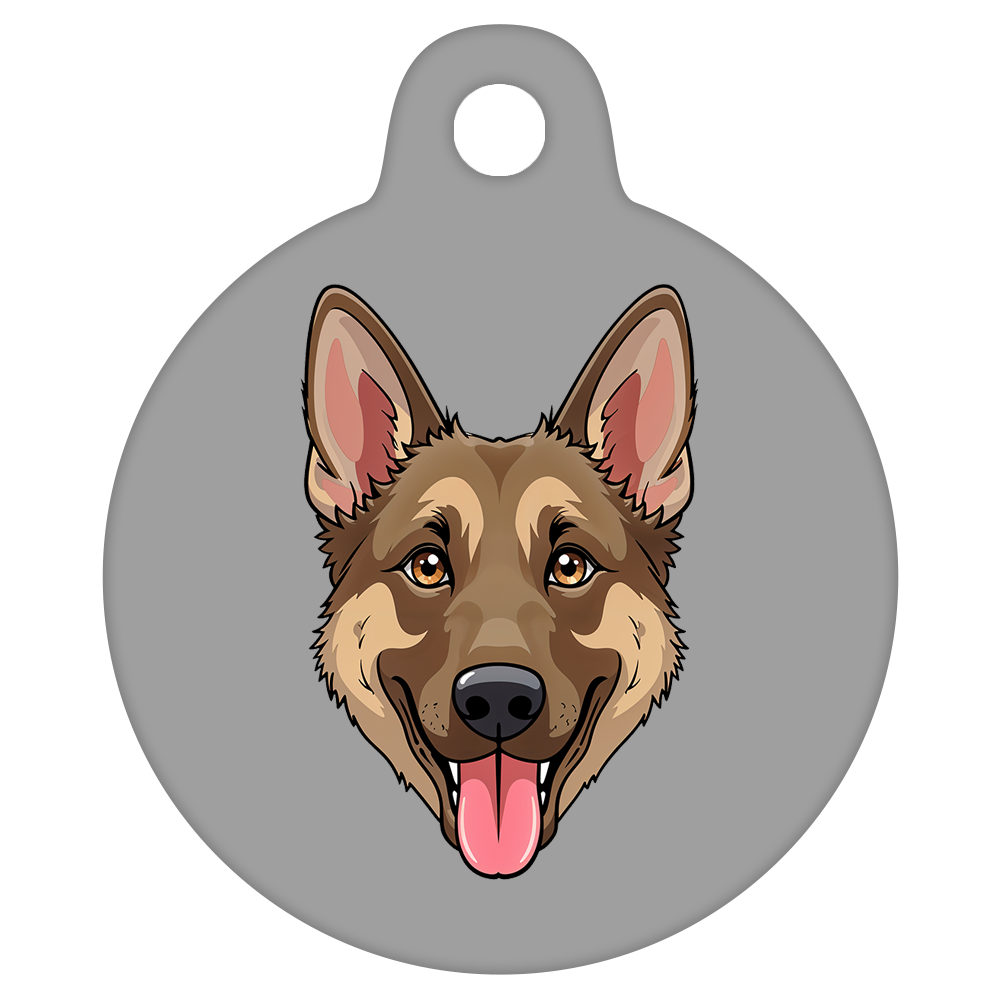 31mm Diameter Medium Size - German Shepherd Dog