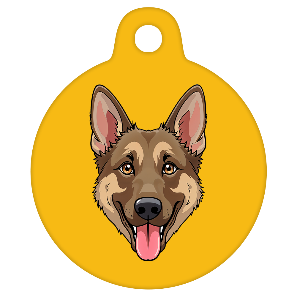 31mm Diameter Medium Size - German Shepherd Dog