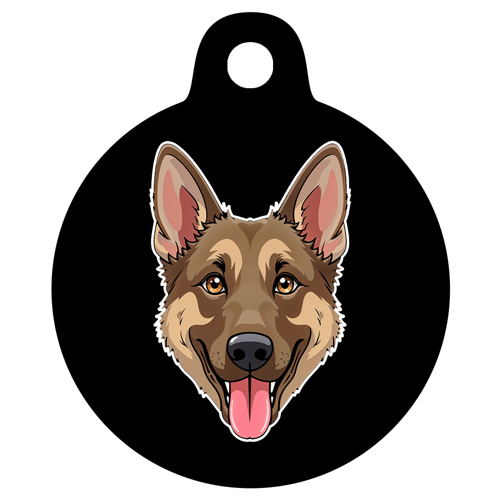31mm Diameter Medium Size - German Shepherd Dog