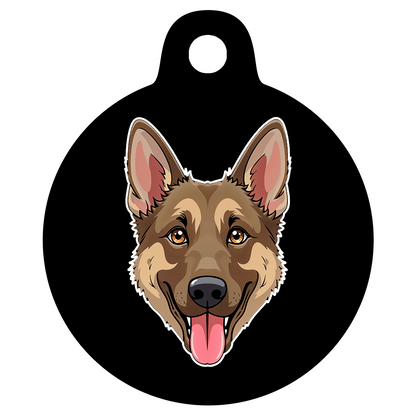 31mm Diameter Medium Size - German Shepherd Dog