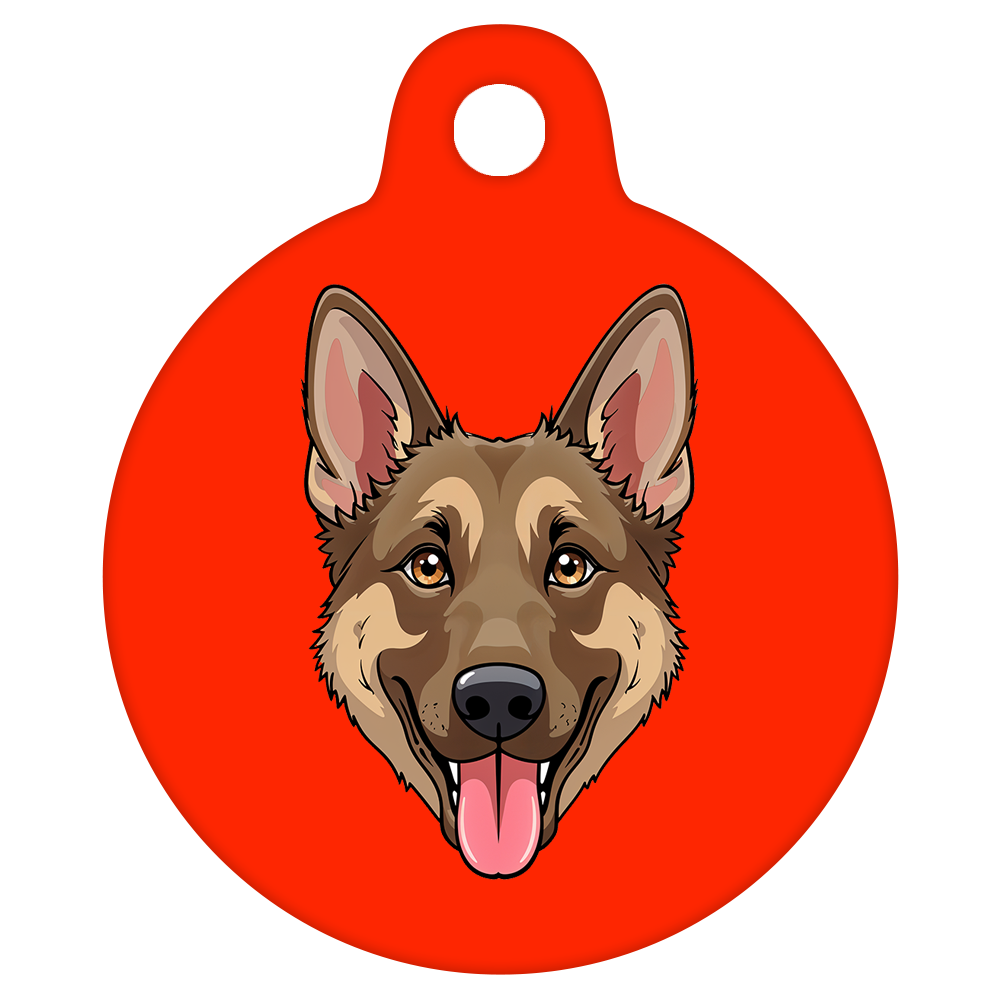 31mm Diameter Medium Size - German Shepherd Dog