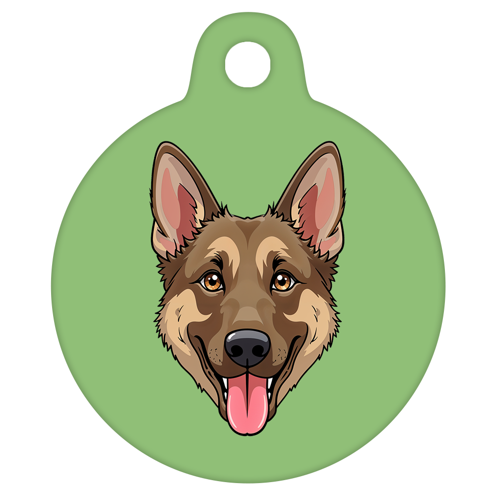 31mm Diameter Medium Size - German Shepherd Dog