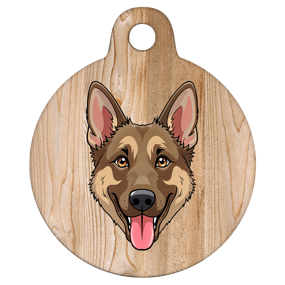 31mm Diameter Medium Size - German Shepherd Dog