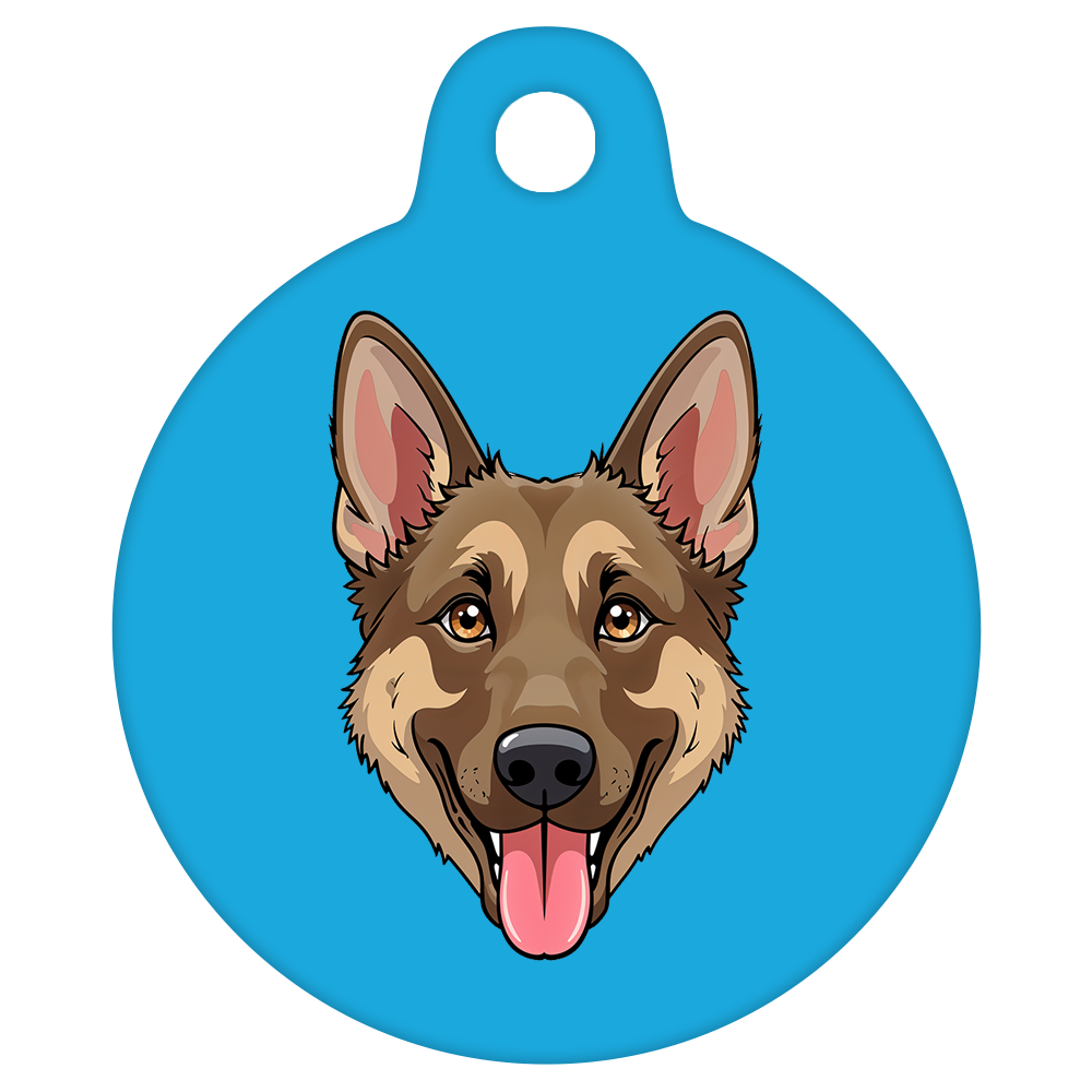31mm Diameter Medium Size - German Shepherd Dog