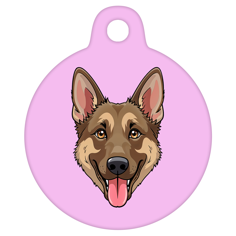 31mm Diameter Medium Size - German Shepherd Dog