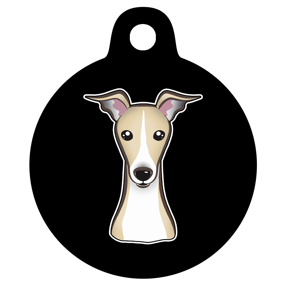 25mm Diameter Small Size - Whippet Dog
