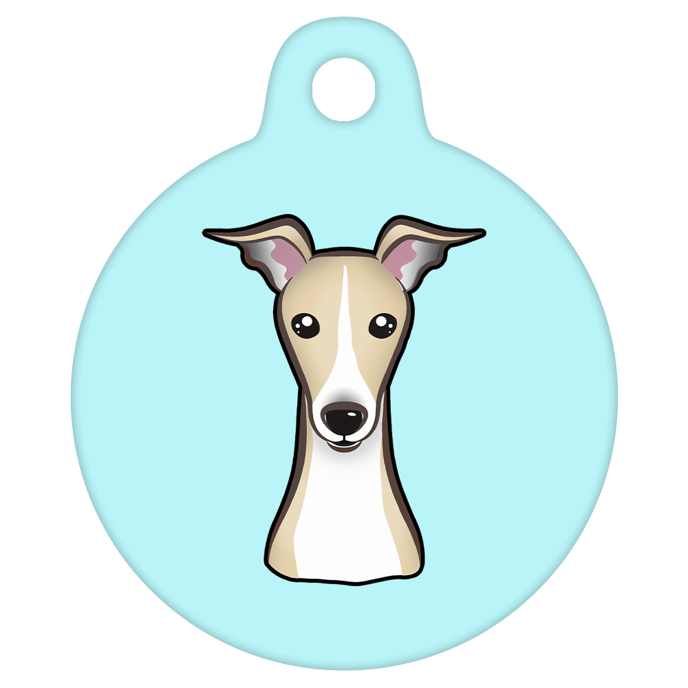 25mm Diameter Small Size - Whippet Dog
